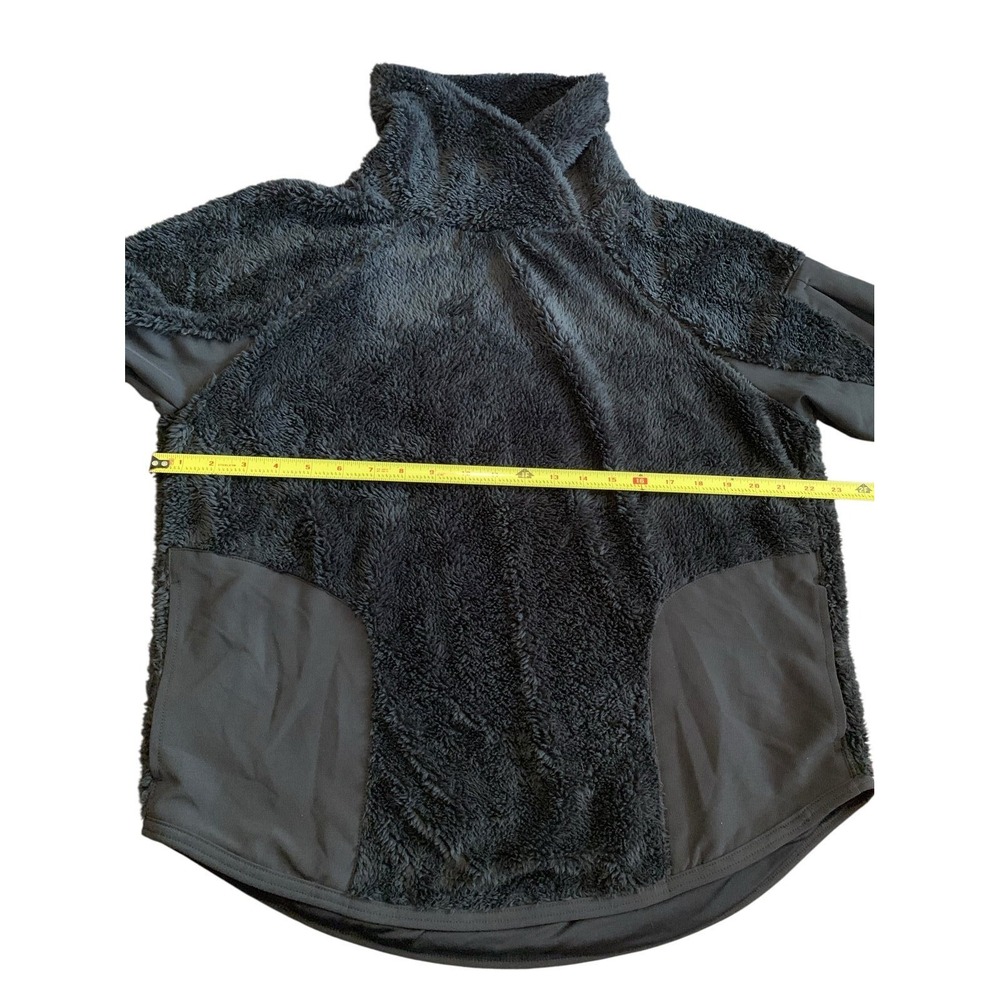 Nike Fleece Pullover Womens L Black‎ NWT Sherpa Funnel Neck Gorpcore CJ5758-010 - Picture 5 of 7